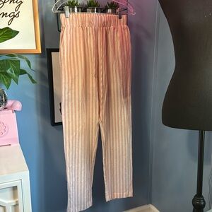 Entro coral striped pants